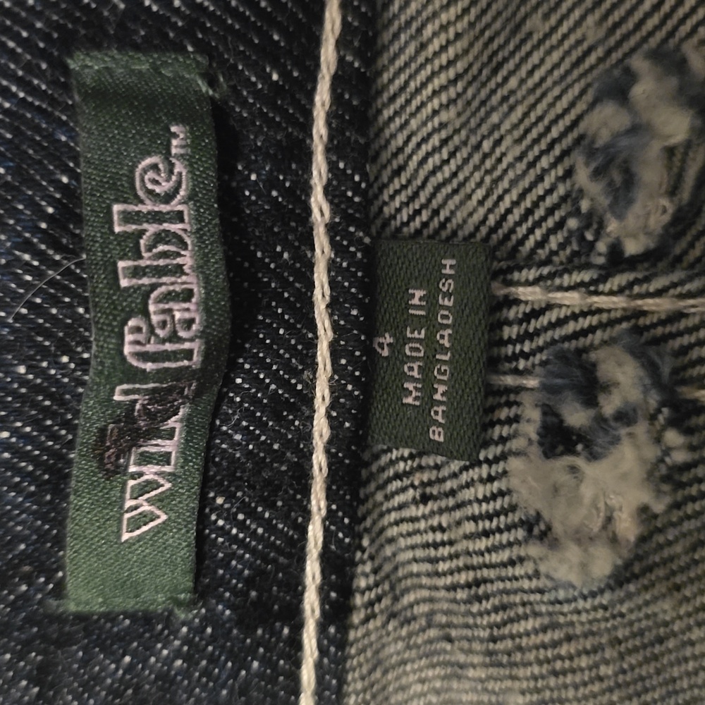 New Wild Fable Women's‎ Size 4 32 Inseam Dark Wash High Rise Carpenter Jeans - Picture 6 of 8